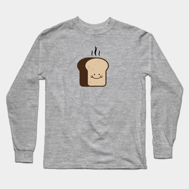 Happy Toasty McToasty Long Sleeve T-Shirt by reddprime